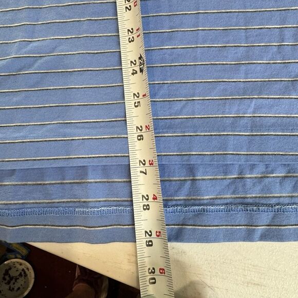 Polo Golf Ralph Lauren Polo Shirt Mens S Blue Striped Short Sleeve Pima Cotton - Picture 9 of 9